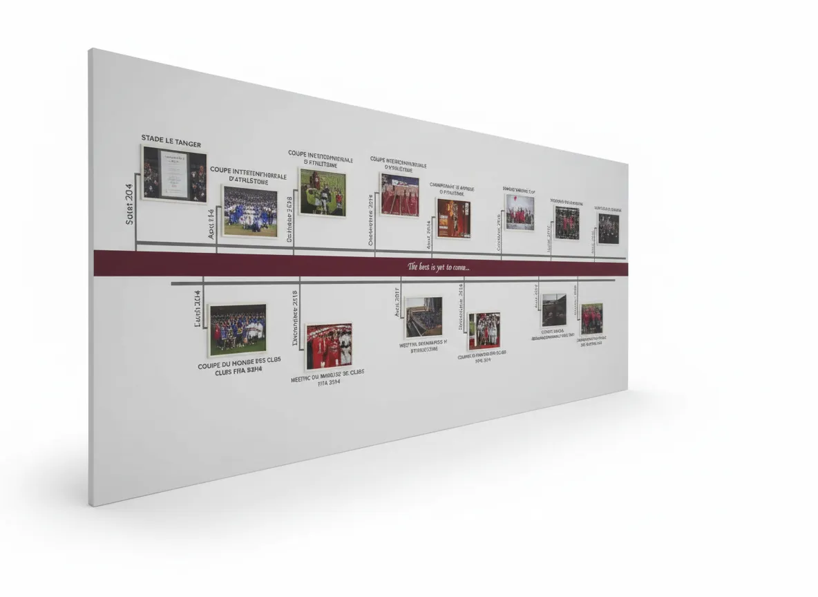 Timeline wall mural