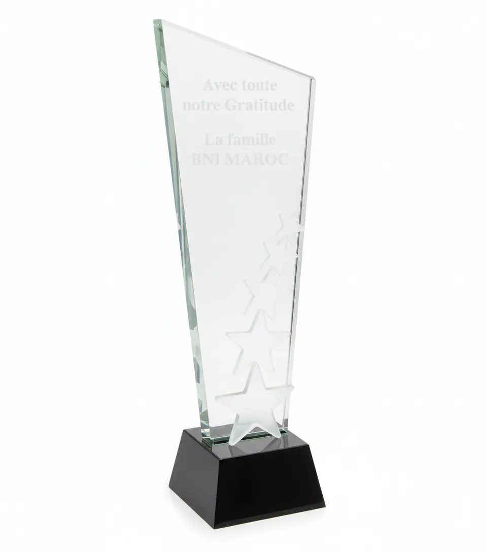 BNI Maroc - Glass star trophy